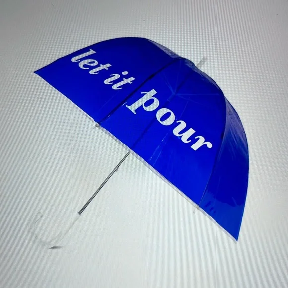 ☔️💧☔️ KATE SPADE “LET IT POUR “CLEAR UMBRELLA ☔️💧☔️ NWT ☔️💧☔️ - Picture 13 of 16